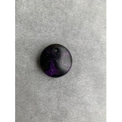 Anhänger Schwarz und Violett-Glitzer