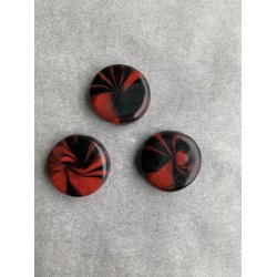 3er Set Magnete in Rot und Schwarz