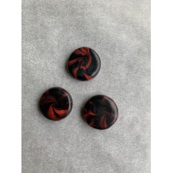 3er Set Magnete in Schwarz und Rot