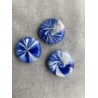 3er Set Magnete in Blau und Weiss