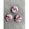 3er Set Magnete in Weiss, Magenta und Silber