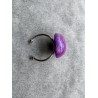 Runder Fingerring in Magenta, Violett und Weiss