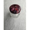 Gläschen Quadratisch in Schwarz, Rot, Violett-Glitzer und Weiss