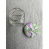 Gläschen Quadratisch mit Deckel in Saftgrün, Lavendel und Weiss
