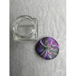 Gläschen Quadratisch mit Deckel in Violett, Magenta, Saftgrün und Weiss