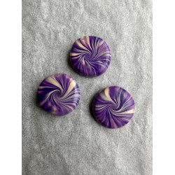 3er Set Magnete in Violett...