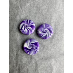 3er Set Magnete in Violett...