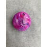 Runder Anhänger in Magenta, Violett und Weiss