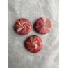 3er Set Magnete in Rot, Champagner, Goldmetallic und Violett