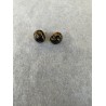 Ohrstecker in Schwarz und Goldmetallic