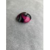 Anhänger Magenta, Silber und Schwarz