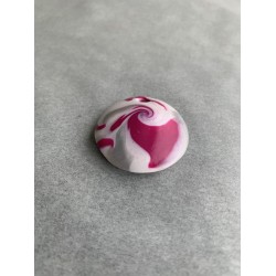 Anhänger Weiss, Magenta und Silber