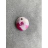 Anhänger Magenta, Weiss und Silber